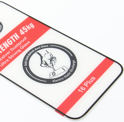 Προστατευτική μεμβράνη οθόνης OEM Ultra Strong 45KG για Samsung Galaxy A55 5G A556, Ανθεκτικό Γυαλί, Πλήρης Κόλλα, 2.5D, Μαύρο
