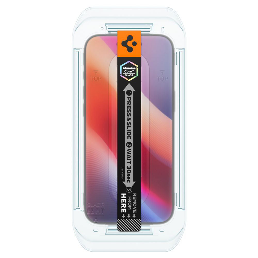 Προστατευτική Μεμβράνη Οθόνης Privacy Spigen GlastR EZ FIT για Apple iPhone 17 Air, Ενισχυμένο Γυαλί, Full Glue, Σετ 2 τεμαχίων