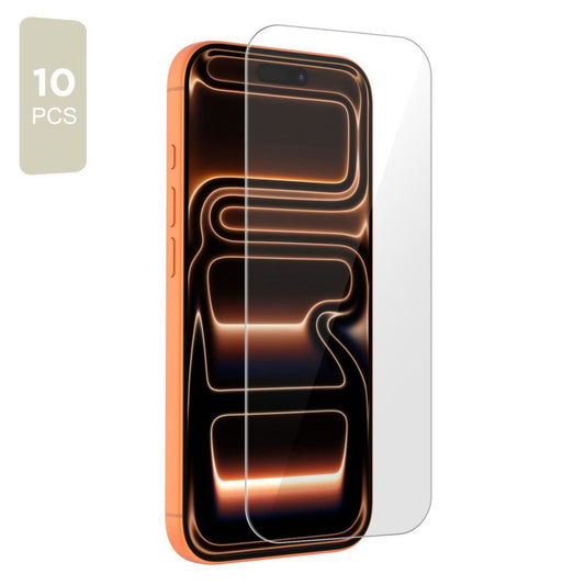 Προστατευτική Μεμβράνη Οθόνης Tech-Protect για Apple iPhone 17 Pro / 17 / 16 Pro, Ενισχυμένο Γυαλί, Πλήρης Κόλληση, Σετ 10 τεμαχίων