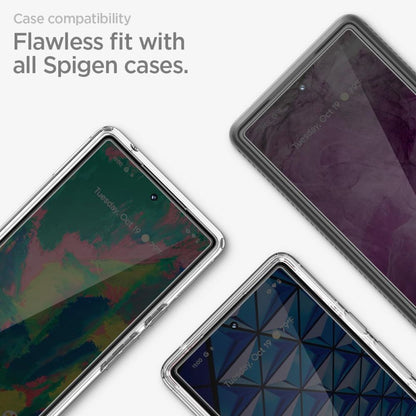 Προστατευτικό οθόνης Spigen Alm GlastR για Google Pixel 8 Pro, πλήρης κόλλα, προστασία γυαλιού, σετ 2 τεμαχίων