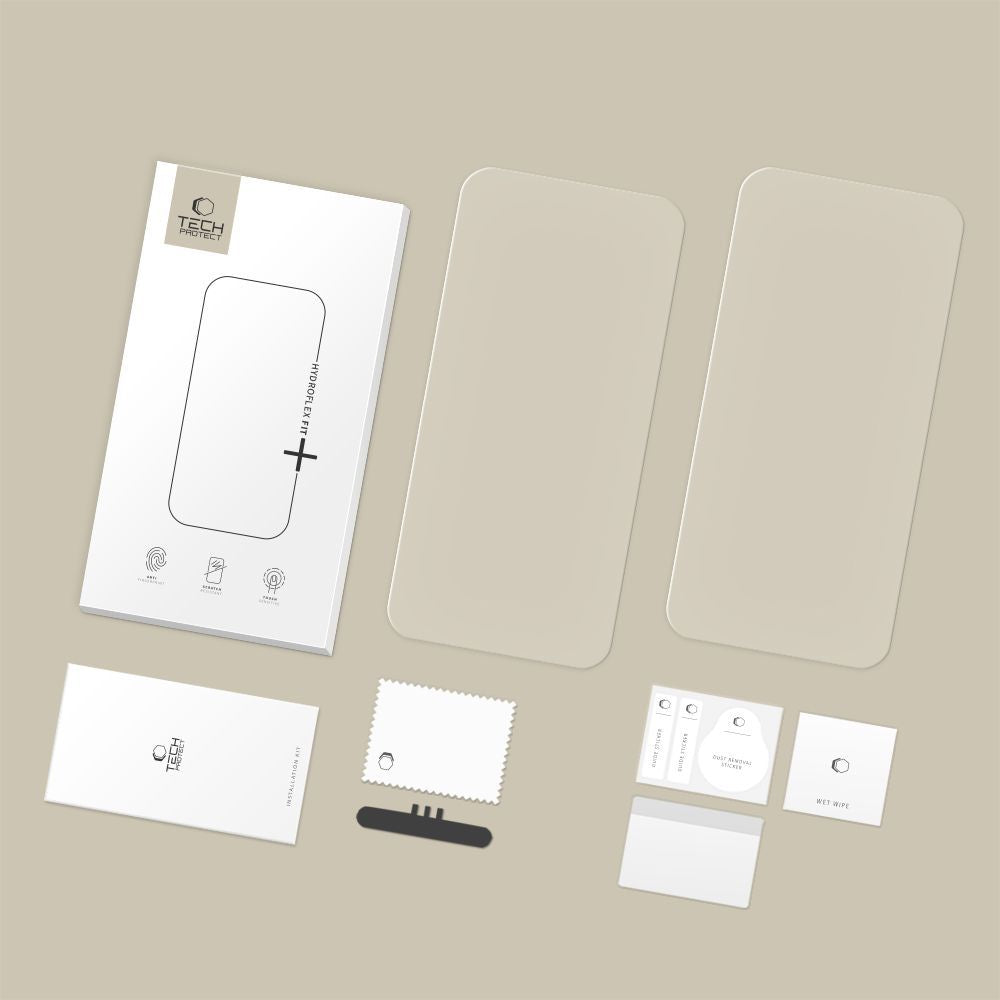 Προστατευτική Μεμβράνη Οθόνης Tech-Protect Hydro Flex+ για Xiaomi Poco M8 Pro / Redmi Note 15 Pro+ 5G, Πλαστική, Σετ 2 τεμαχίων
