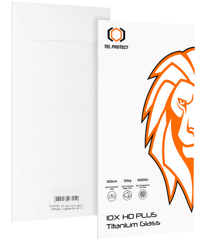 Προστατευτικό οθόνης Tel Protect 10X HD Plus Titanium για Apple iPhone 17 / 16 Pro, Σκληρυμένο Γυαλί, Full Glue, Μαύρο