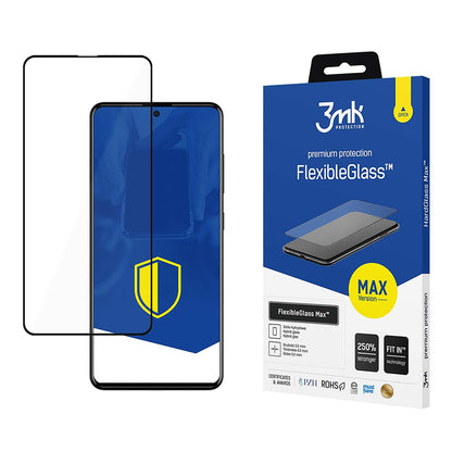 Προστατευτική μεμβράνη οθόνης 3MK FlexibleGlass Max για Samsung Galaxy A52s 5G A528 / A52 5G A526 / A52 A525, Ευέλικτο γυαλί, Ολόκληρη κόλλα, Μαύρο