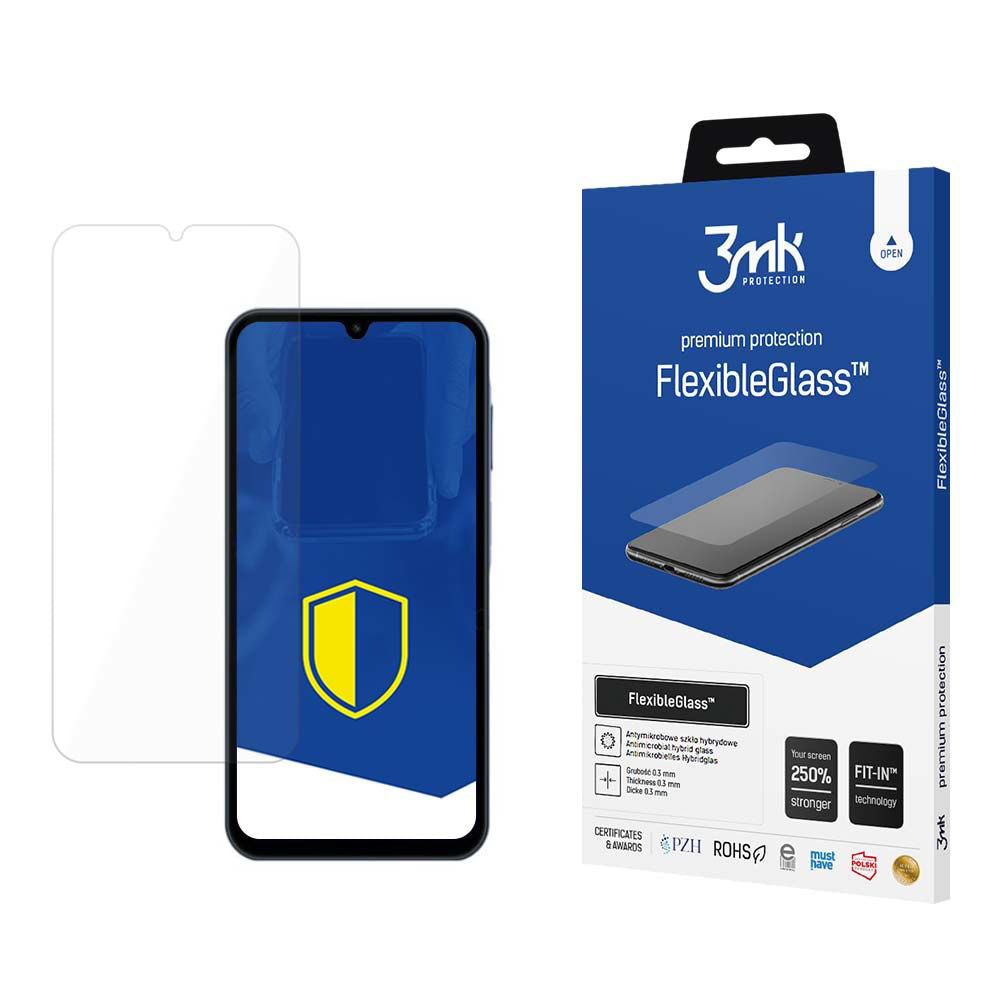 Προστατευτική Μεμβράνη Οθόνης 3MK FlexibleGlass για Samsung Galaxy A15 5G A156 / A15 A155, Εύκαμπτο Γυαλί, Πλήρης Κόλληση