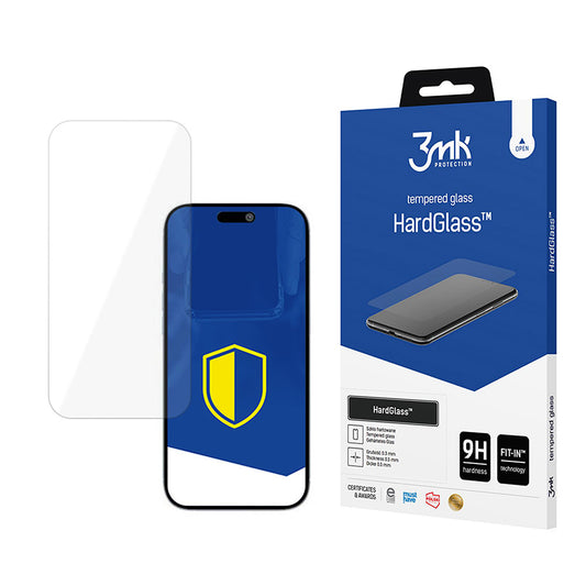 Προστατευτική Μεμβράνη Οθόνης 3MK HardGlass για Apple iPhone 17 Air, Ενισχυμένο Γυαλί, Full Glue