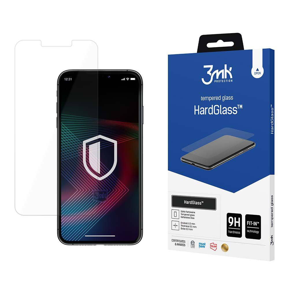 Προστατευτική μεμβράνη οθόνης 3MK HardGlass για Google Pixel 9a, Ασφαλισμένο γυαλί, Πλήρης κόλλα