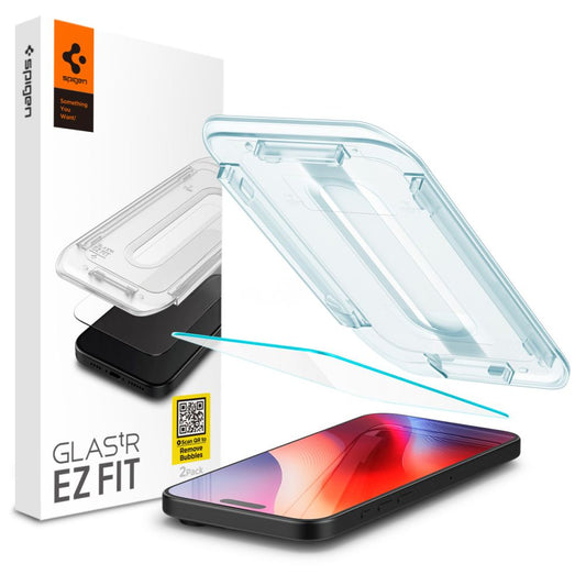 Προστατευτικό οθόνης Spigen EZ FIT για Apple iPhone 16 Pro Max, Προστασία από γυαλί, Πλήρης κόλληση AGL07914 