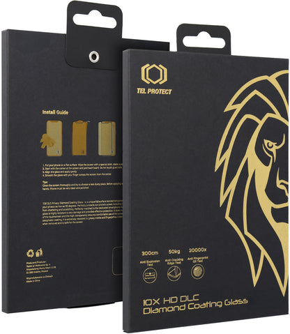 Προστατευτικό οθόνης Tel Protect 10X HD DLC Diamond Coating για Samsung Galaxy S26 Ultra S948, Σκληρυμένο Γυαλί, Πλήρης Επικόλληση, Μαύρο