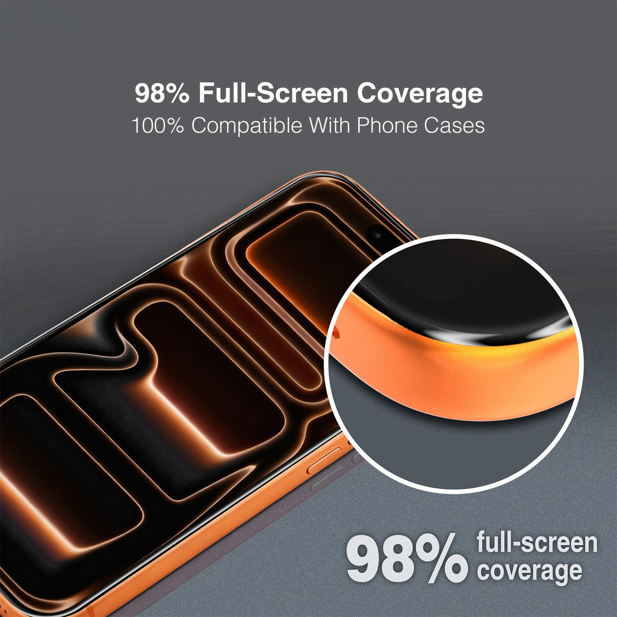 Προστατευτικό οθόνης Tel Protect 10X HD DLC Diamond Coating για Apple iPhone 18 Pro / 17 Pro, Σκληρυμένο Γυαλί, Full Glue, Μαύρο