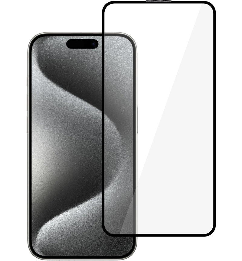 Προστατευτικό οθόνης Tel Protect 10X HD Plus Titanium για Apple iPhone 17 / 16 Pro, Σκληρυμένο Γυαλί, Full Glue, Μαύρο