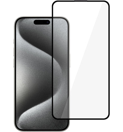 Προστατευτικό οθόνης Tel Protect 10X HD Plus Titanium για Apple iPhone 17 / 16 Pro, Σκληρυμένο Γυαλί, Full Glue, Μαύρο