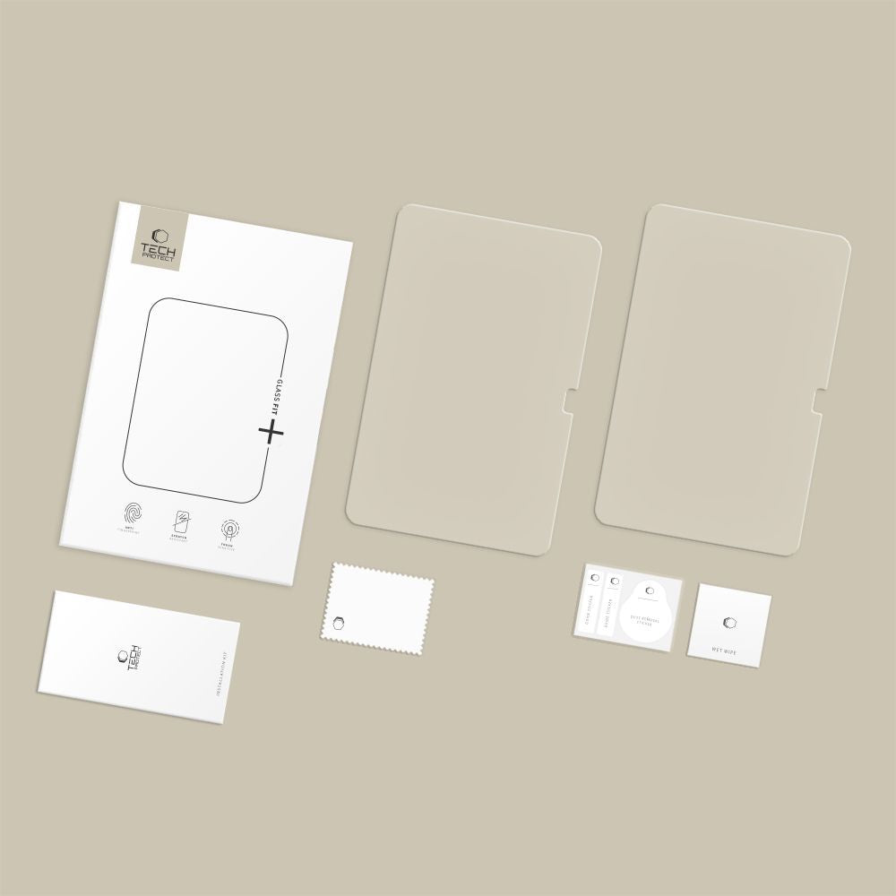 Προστατευτική Μεμβράνη Οθόνης Tech-Protect FIT+ για Samsung Galaxy Tab S11 Ultra / Tab S10 Ultra, Ενισχυμένο Γυαλί, Πλήρης Κόλληση, Σετ 2 τεμαχίων, 2.5D