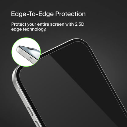 Προστατευτική μεμβράνη οθόνης Belkin ScreenForce TemperedGlass για Apple iPhone 16 / 15 / 14 Pro, Ασφαλισμένο γυαλί, Full Glue OVA135zz