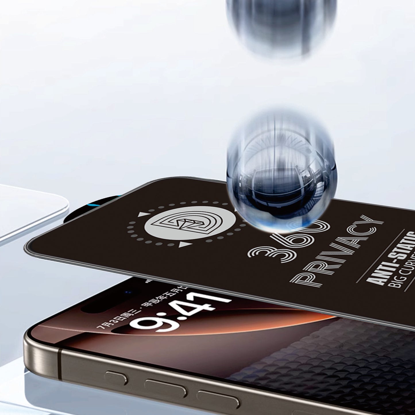 Προστατευτική μεμβράνη οθόνης Privacy OEM 360 για Samsung Galaxy A37 5G, Ασφαλισμένο γυαλί, Full Glue