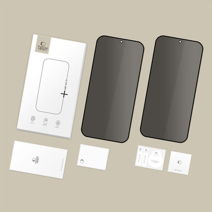Προστατευτική Μεμβράνη Οθόνης Privacy Tech-Protect Spy+ για Samsung Galaxy S26 Plus S947, Ενισχυμένο Γυαλί, Full Glue, Σετ 2 τεμαχίων
