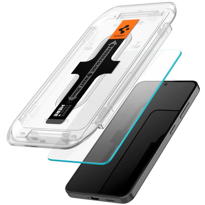 Προστατευτική Μεμβράνη Οθόνης Spigen GlastR EZ FIT για Samsung Galaxy S25+ S936 / S24+ S926, Ενισχυμένο Γυαλί, Πλήρης Κόλληση, Σετ 2 τεμαχίων AGL07432