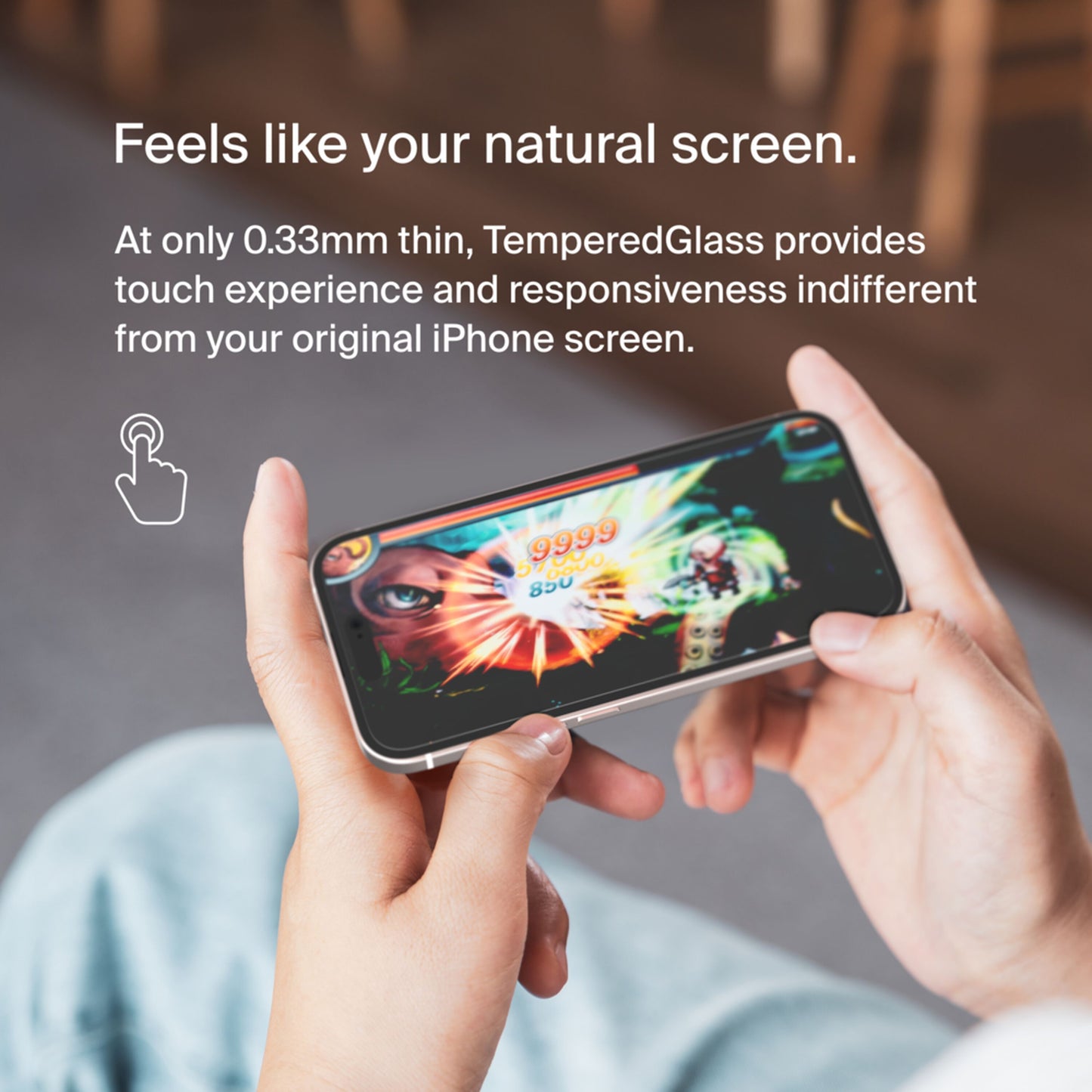 Προστατευτική μεμβράνη οθόνης Belkin ScreenForce TemperedGlass για Apple iPhone 15 Pro Max, Ασφαλισμένο γυαλί, Full Glue OVA138zz