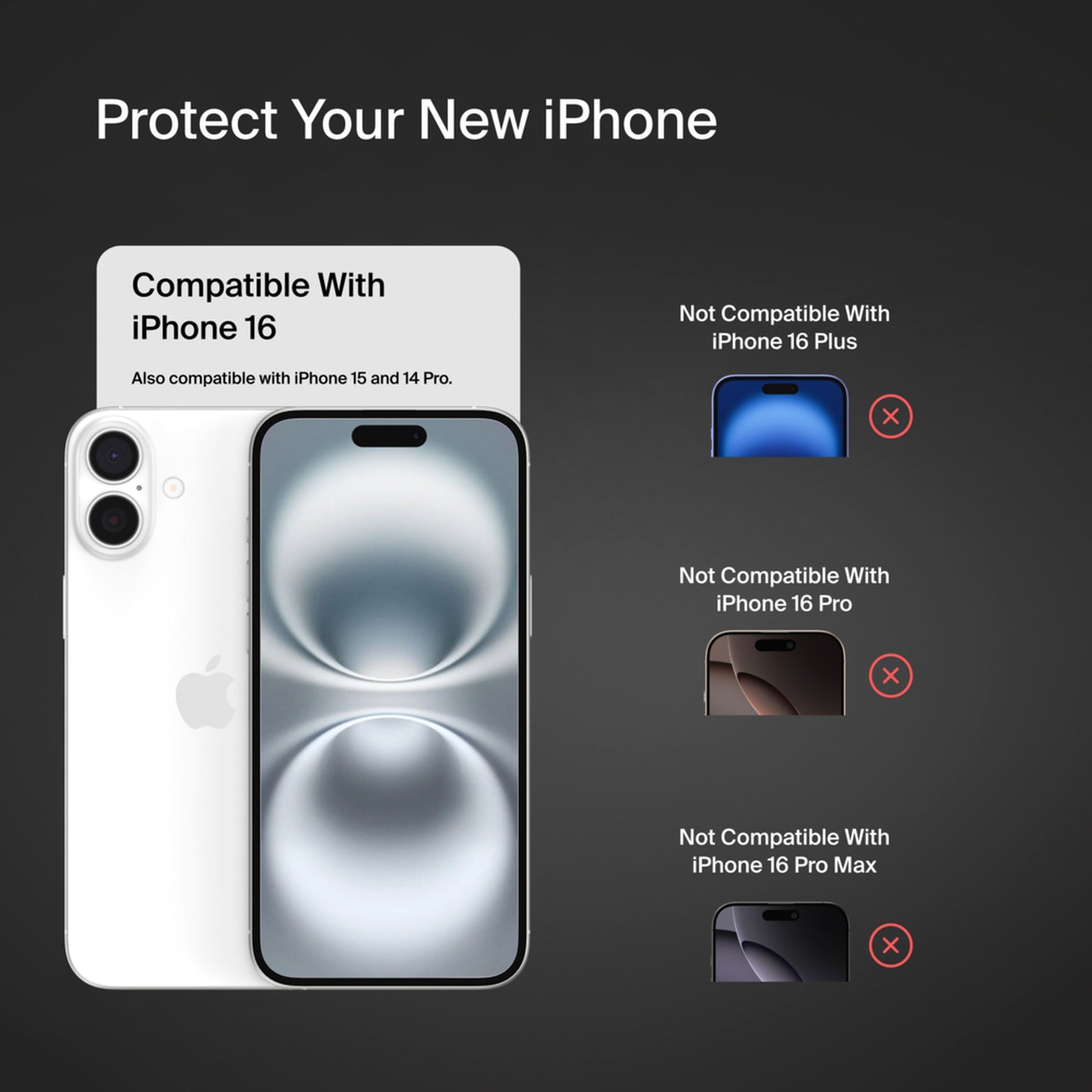 Προστατευτική μεμβράνη οθόνης Belkin ScreenForce TemperedGlass για Apple iPhone 16 / 15 / 14 Pro, Ασφαλισμένο γυαλί, Full Glue OVA135zz