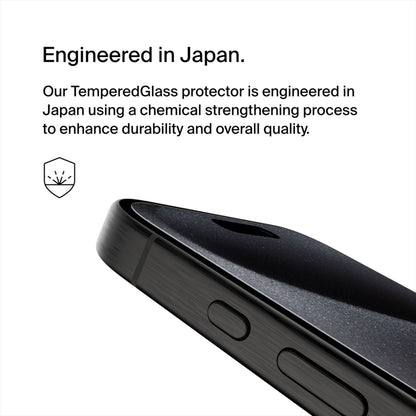 Προστατευτική μεμβράνη οθόνης Belkin ScreenForce TemperedGlass για Apple iPhone 15 Pro Max, Ασφαλισμένο γυαλί, Full Glue OVA138zz