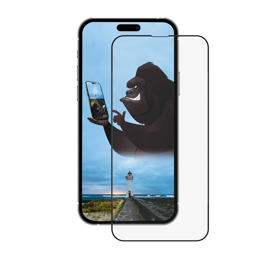 Προστατευτική μεμβράνη οθόνης Anank 5X Reinforced CG για Apple iPhone 15 Pro, Ενισχυμένο γυαλί, Πλήρης κόλλα, 2.5D, Μαύρο