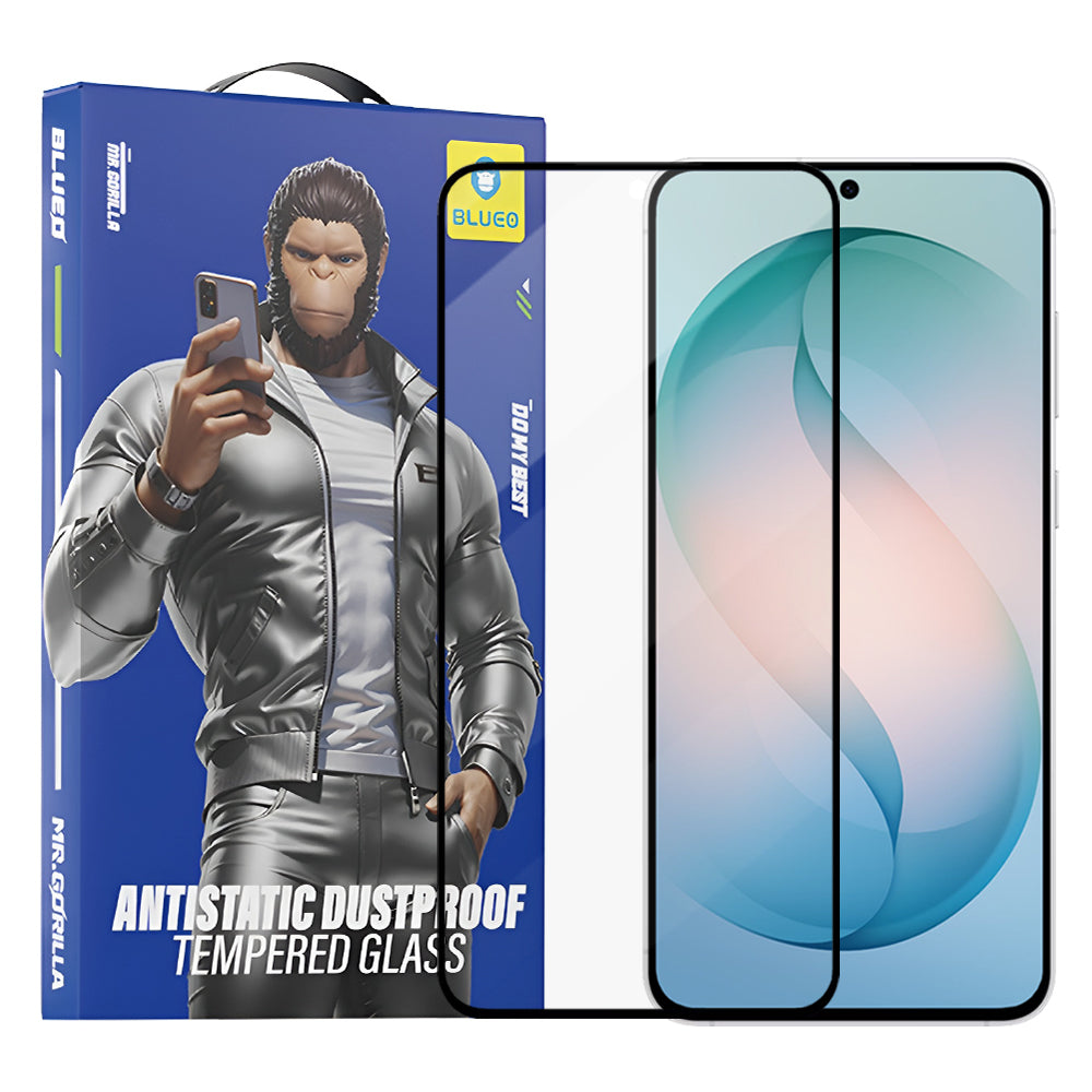 Προστατευτική Μεμβράνη Οθόνης Blueo Anti-Static HD για Samsung Galaxy S26 Plus S947, Ενισχυμένο Γυαλί, Πλήρης Κόλληση, Μαύρη