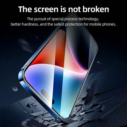 Προστατευτική μεμβράνη οθόνης Blueo AR για Apple iPhone 16 Pro, ασφαλισμένο γυαλί, πλήρης κόλλα, 3D, μαύρο