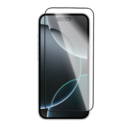 Προστατευτική μεμβράνη οθόνης Blueo Crystal Anti-Scratch για Apple iPhone 16 Plus / 15 Plus, Ασφαλισμένο γυαλί, Πλήρης κόλλα, Μαύρο