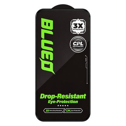 Προστατευτικό οθόνης Blueo Drop Resistant για Apple iPhone 18 Pro Max / 17 Pro Max / 16 Pro Max, σκληρυμένο γυαλί, πλήρης επικόλληση, μαύρο