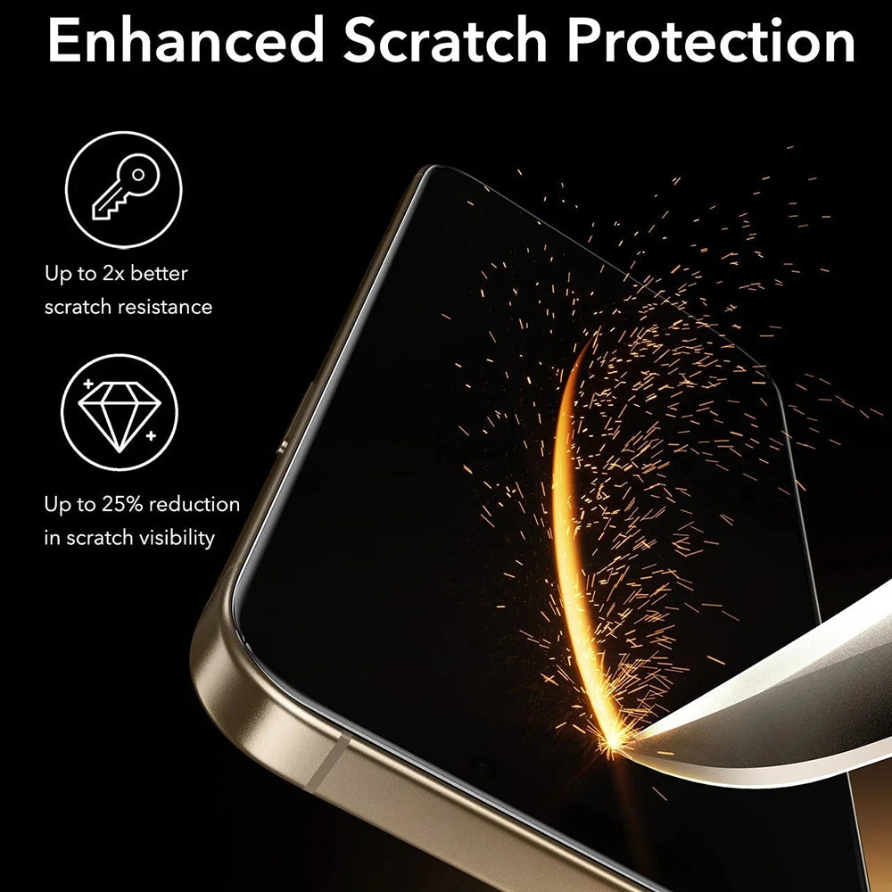 Προστατευτική Μεμβράνη Οθόνης ESR Corning UltraFit για Apple iPhone 17 Pro, Ενισχυμένο Γυαλί, Full Glue, Σετ 3 τεμαχίων