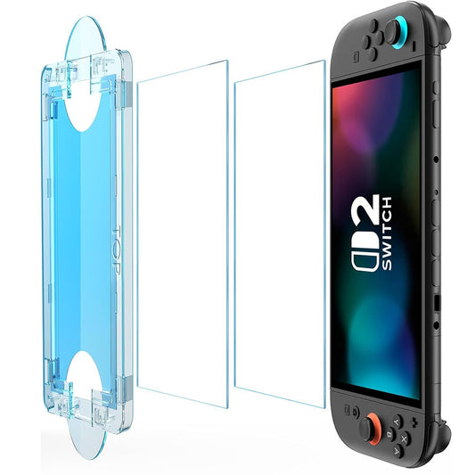 Προστατευτική Μεμβράνη Οθόνης Techsuit SwitchAura Applicator για Nintendo Switch 2, Ενισχυμένο Γυαλί, Σετ 2 τεμαχίων