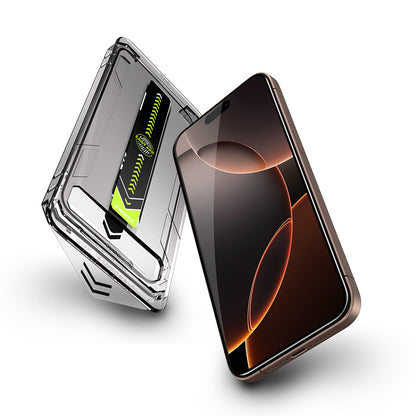 Προστατευτική Μεμβράνη Οθόνης Techsuit TitanGlass για Apple iPhone 17 Pro, Ενισχυμένο Γυαλί, Full Glue, Μαύρη