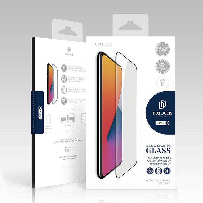 Προστατευτική μεμβράνη οθόνης DUX DUCIS για Samsung Galaxy S25+ S936, Ασφαλισμένο γυαλί, Edge Glue, Μαύρο