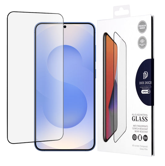 Προστατευτική μεμβράνη οθόνης DUX DUCIS για Samsung Galaxy S25 S931, Ασφαλισμένο γυαλί, Edge Glue, Μαύρο