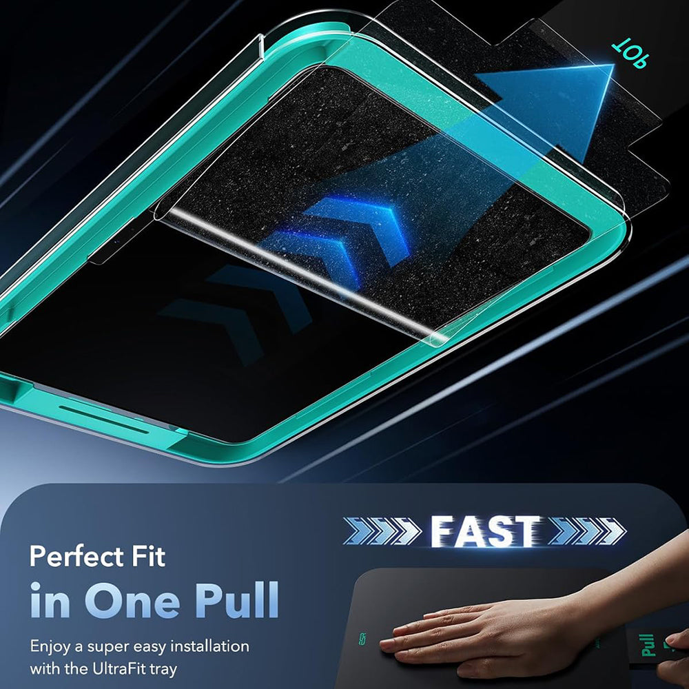 Προστατευτική Μεμβράνη Οθόνης ESR Armorite Paper Feel UltraFit για Apple iPad Air 11 (2026) / Air 11 (2025), Ενισχυμένο Γυαλί, Πλήρης Κόλληση, Σετ 2 τεμαχίων