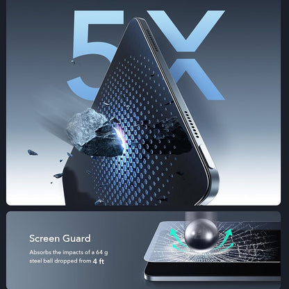 Προστατευτική Μεμβράνη Οθόνης ESR Armorite Paper Feel UltraFit για Apple iPad Air 11 (2026) / Air 11 (2025), Ενισχυμένο Γυαλί, Πλήρης Κόλληση, Σετ 2 τεμαχίων