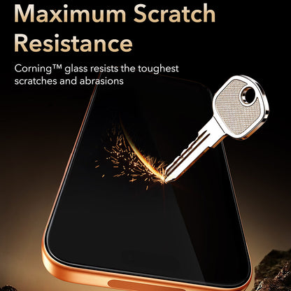 Προστατευτική μεμβράνη οθόνης ESR Armorite Pro UltraFit για Apple iPhone 18 Pro / 17 Pro, Ασφαλισμένο γυαλί, Πλήρης κόλλα, Μαύρο