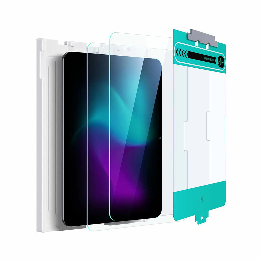 Προστατευτική Μεμβράνη Οθόνης ESR για Apple iPad Pro 11 (2024), Ενισχυμένο Γυαλί, Πλήρης Κόλληση, Σετ 2 τεμαχίων