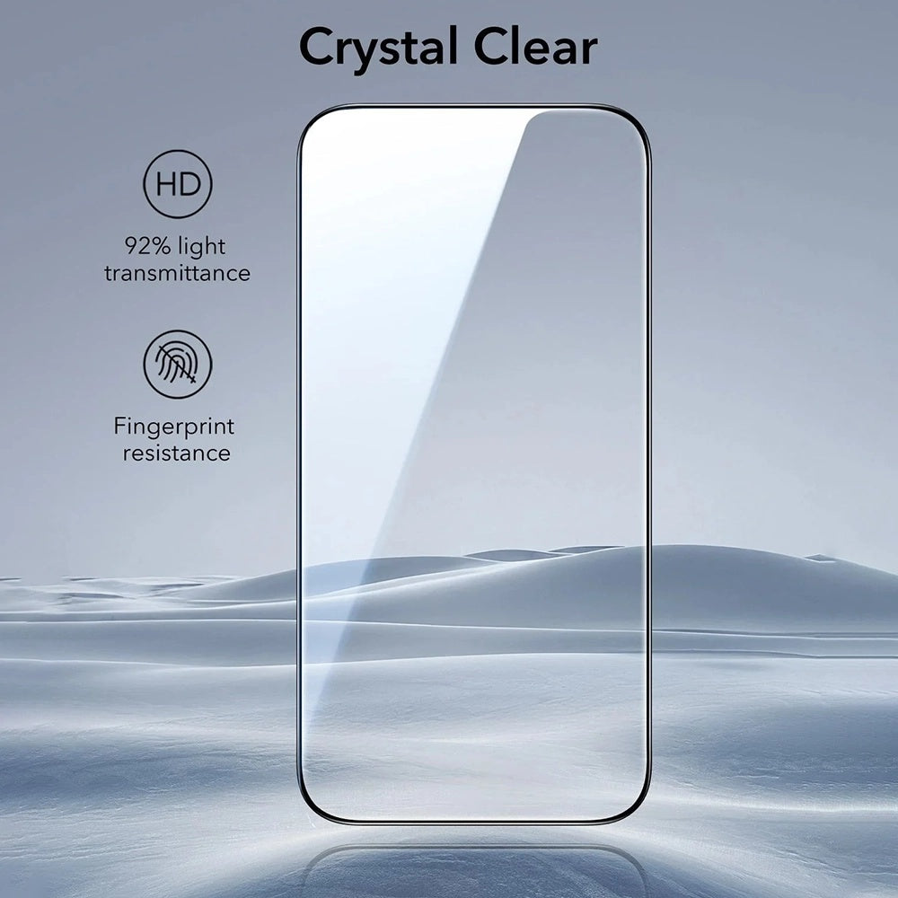 Προστατευτική Μεμβράνη Οθόνης ESR UltraFit για Apple iPhone 17 Air, Ενισχυμένο Γυαλί, Full Glue, Σετ 3 τεμαχίων