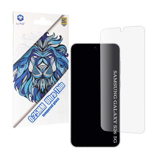 Προστατευτική Μεμβράνη Οθόνης Lito Classic Ultra Thin για Samsung Galaxy S26, Ενισχυμένο Γυαλί, Full Glue, 2.5D