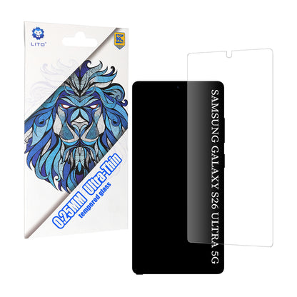 Lito Classic Ultra Thin Screen Protector for Samsung Galaxy S26 Ultra S948, Tempered Glass, Full Glue, 2.5D