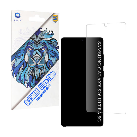 Προστατευτική Μεμβράνη Οθόνης Lito Classic Ultra Thin για Samsung Galaxy S26 Ultra, Ενισχυμένο Γυαλί, Full Glue, 2.5D
