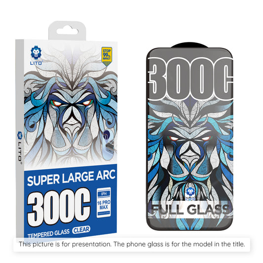Προστατευτική Μεμβράνη Οθόνης Lito D+ Max 300C για Apple iPhone 17 Air, Ενισχυμένο Γυαλί, Full Glue