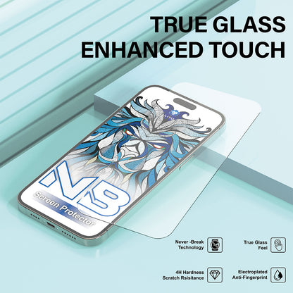 Προστατευτική Μεμβράνη Οθόνης Lito NB για Apple iPhone 17 / 16 Pro, Ενισχυμένο Γυαλί, Full Glue, Μαύρη