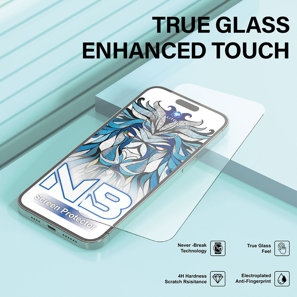 Προστατευτική Μεμβράνη Οθόνης Lito NB για Apple iPhone 17 Pro, Ενισχυμένο Γυαλί, Full Glue, Μαύρη