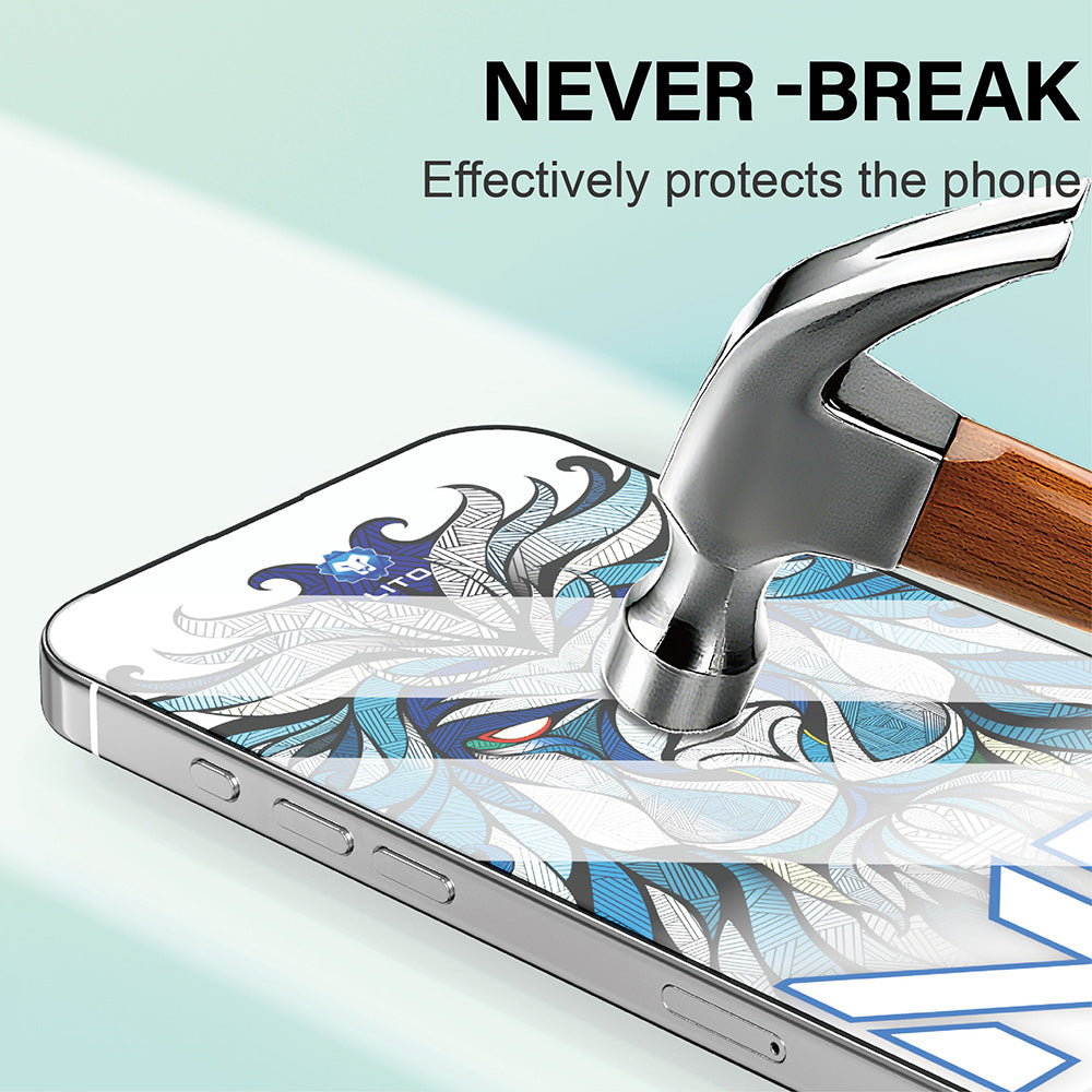 Προστατευτική Μεμβράνη Οθόνης Lito NB για Apple iPhone 17 Pro, Ενισχυμένο Γυαλί, Full Glue, Μαύρη