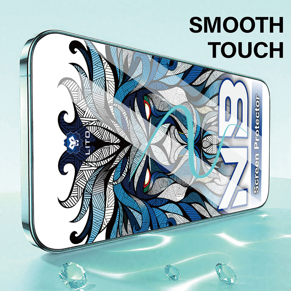Προστατευτική Μεμβράνη Οθόνης Lito NB για Apple iPhone 17 Pro, Ενισχυμένο Γυαλί, Full Glue, Μαύρη