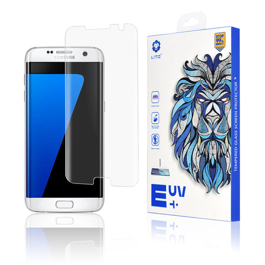 Προστατευτική μεμβράνη οθόνης Lito για Samsung Galaxy S7 edge G935, Ασφαλισμένο γυαλί, UV κόλλα, 3D