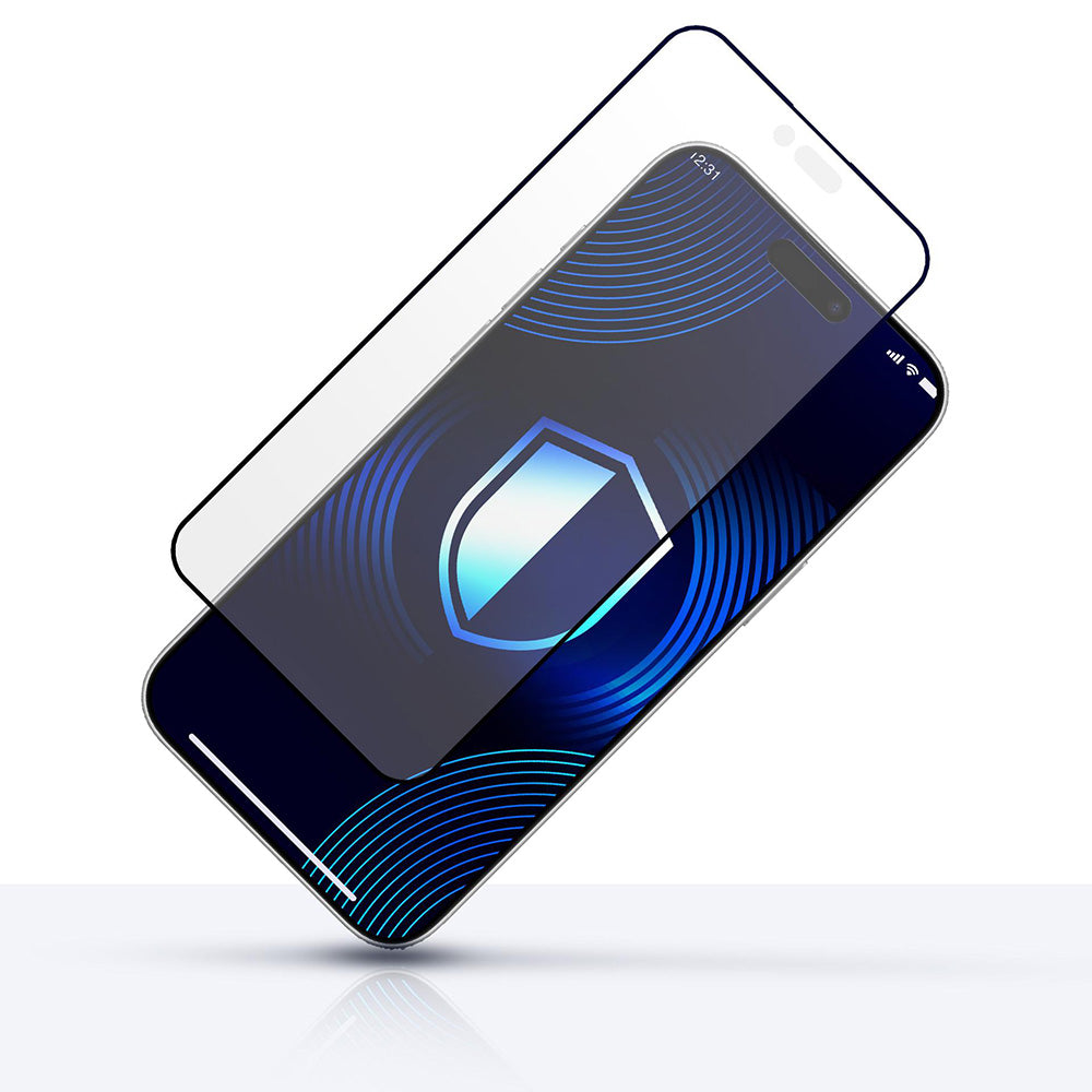 Ματ προστατευτική μεμβράνη οθόνης 3MK HardGlass Max για Apple iPhone 17 Air, Ενισχυμένο Γυαλί, Full Glue, Μαύρη