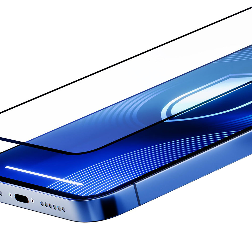 Ματ προστατευτική μεμβράνη οθόνης 3MK HardGlass Max για Apple iPhone 17 Air, Ενισχυμένο Γυαλί, Full Glue, Μαύρη