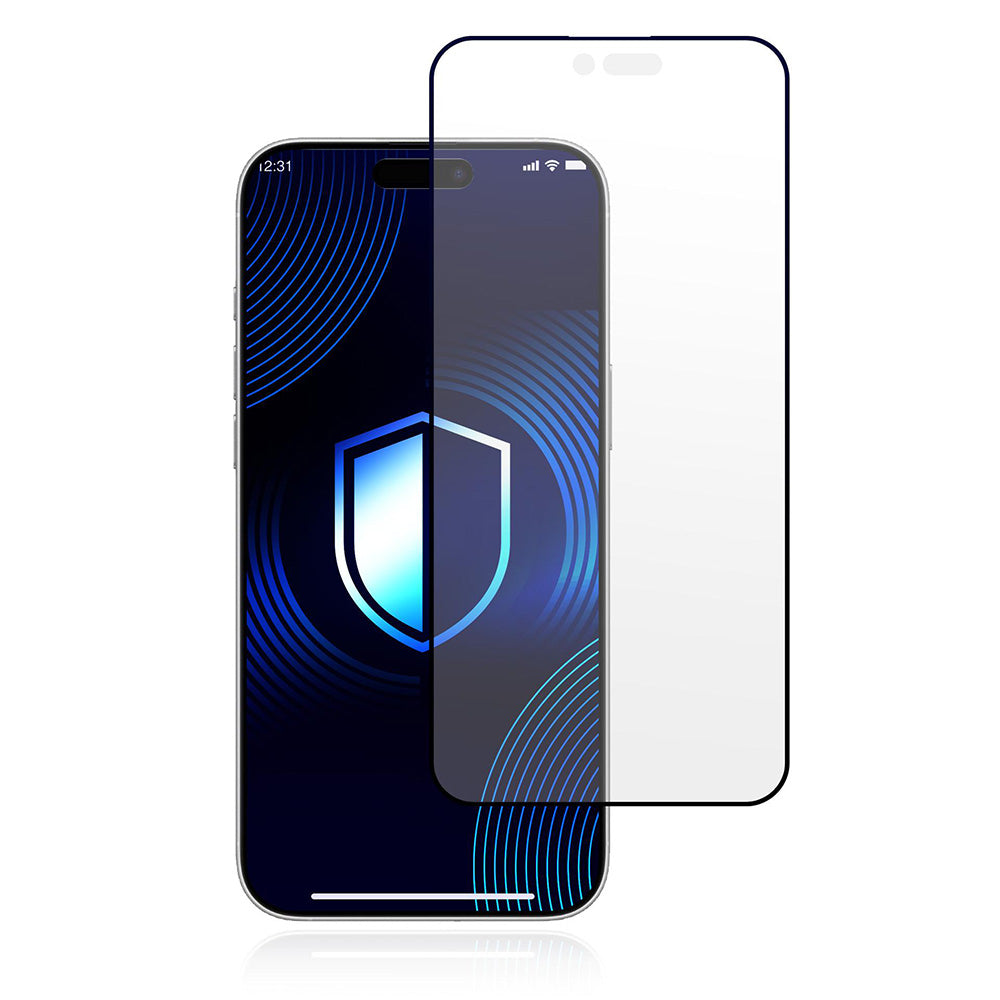 Ματ προστατευτική μεμβράνη οθόνης 3MK HardGlass Max για Apple iPhone 17 Air, Ενισχυμένο Γυαλί, Full Glue, Μαύρη